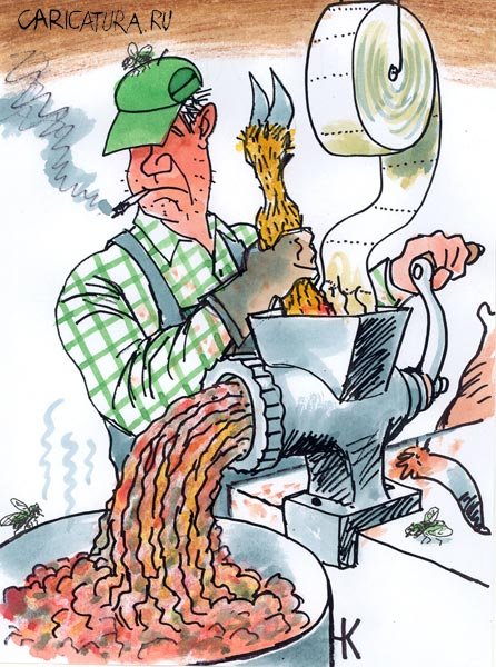 Колбаса карикатура