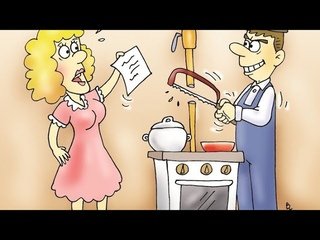 Газовая плита карикатура