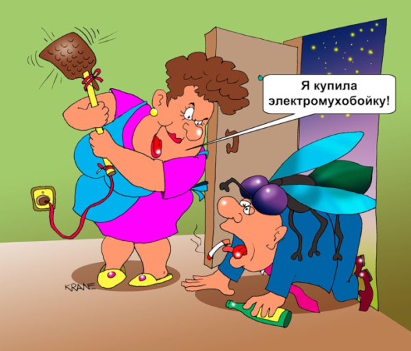 Муж и жена карикатура