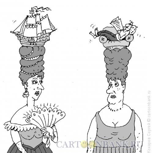 Карикатура прически