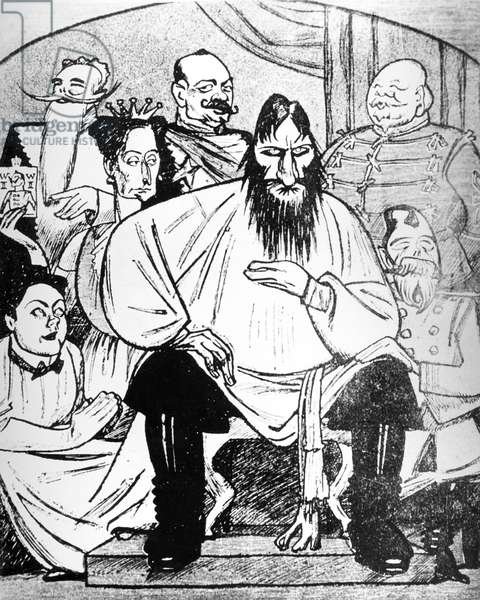 Григорий Распутин карикатуры Николай