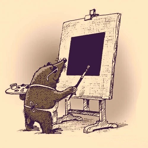 Чёрный квадрат Малевича юмор