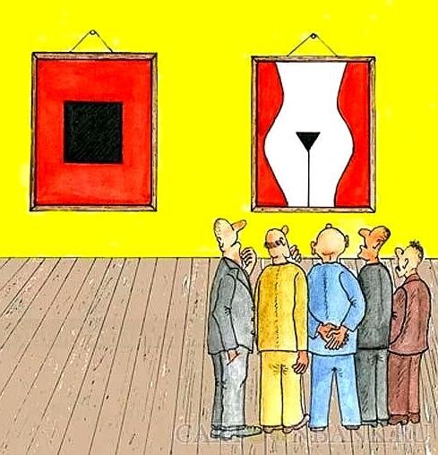 Квадрат Малевича карикатура