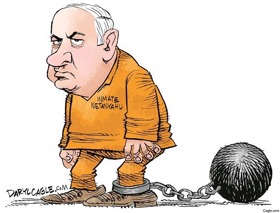 Карикатура Нетаниягу