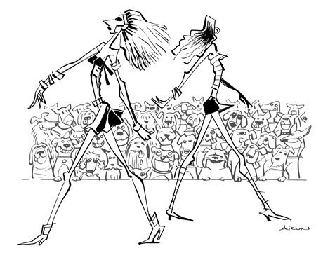 Карикатура Ким Кардашян