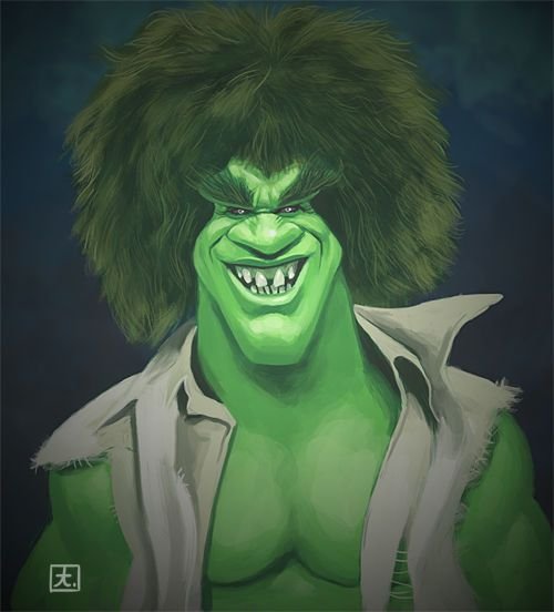 Hulk Hogan карикатура