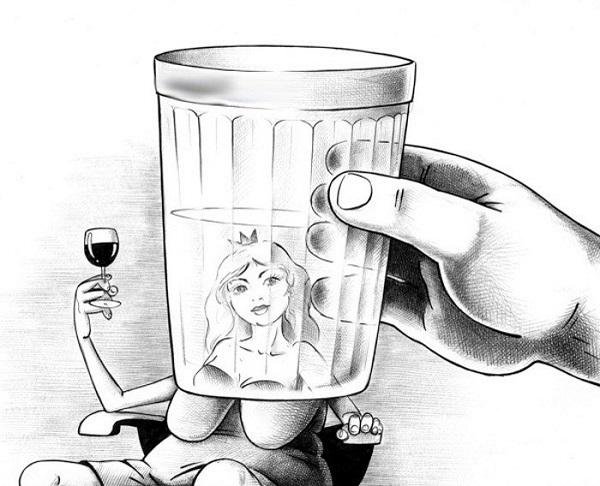 Водка карикатура