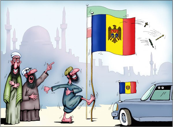 Карикатуры на присоединение Прибалтики