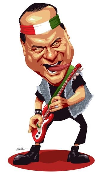 Муссолини карикатура