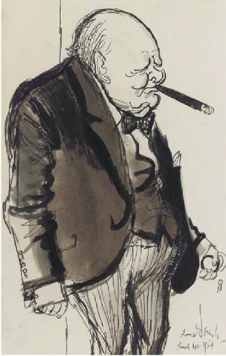 Sir Winston Churchill portrait