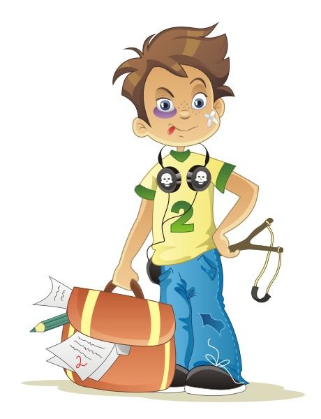 Неопрятный мальчик