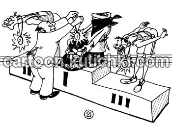 Пьедестал карикатура