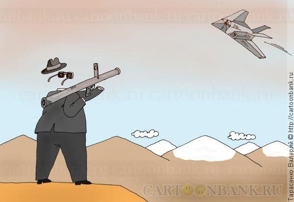 Карикатура на самолет Невидимку