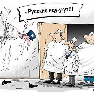 Кругом враги карикатура