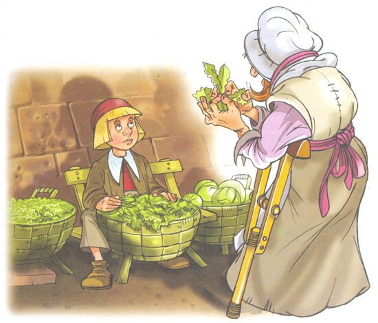 Карлик нос Гауф рисунок