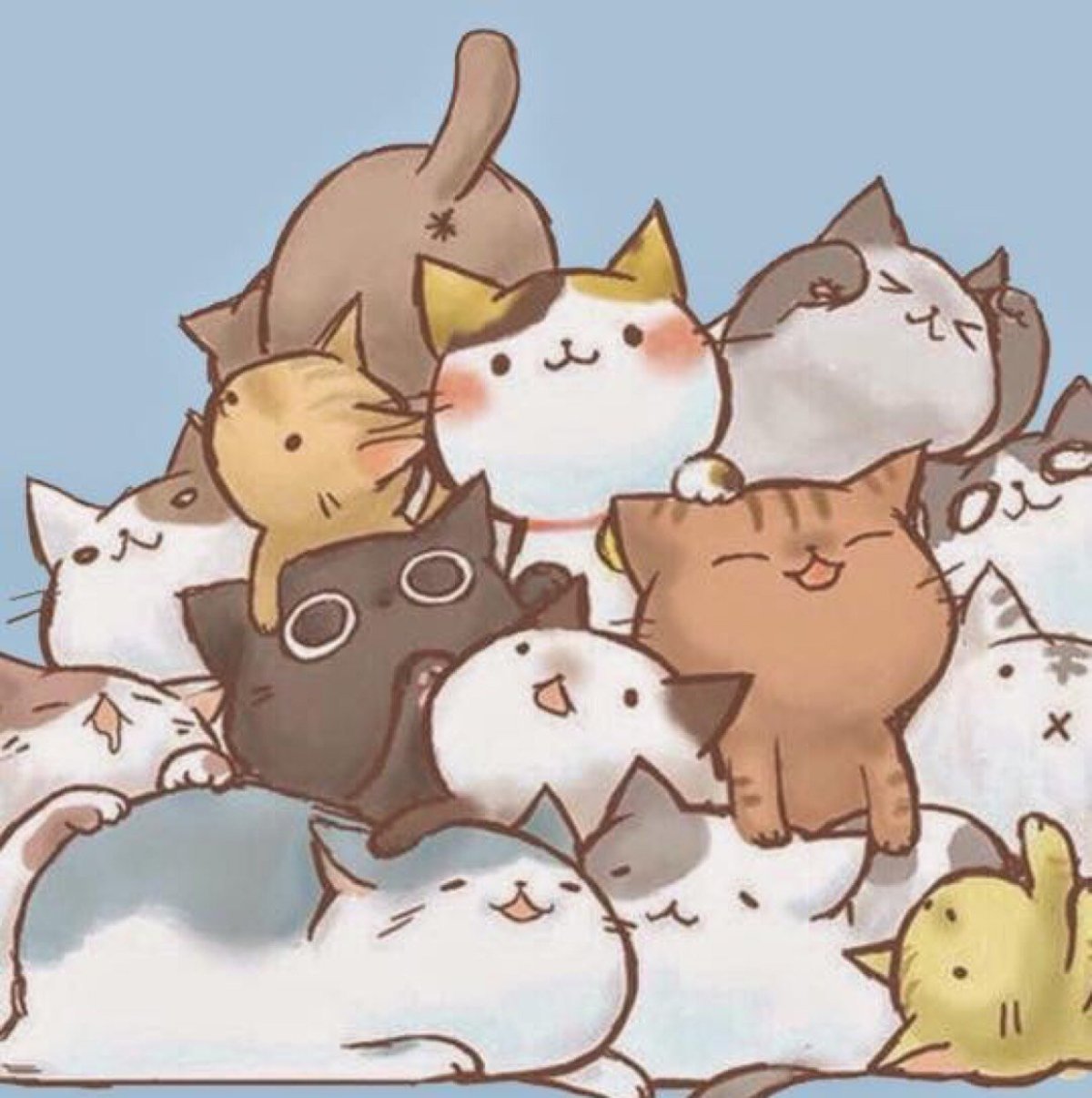 Котики в стиле аниме