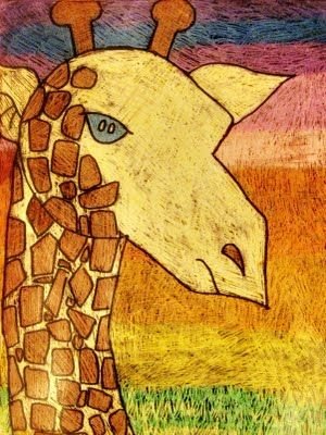 Иллюстрация к стихотворению Жираф