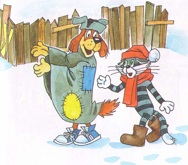 Зима в Простоквашино мультфильм