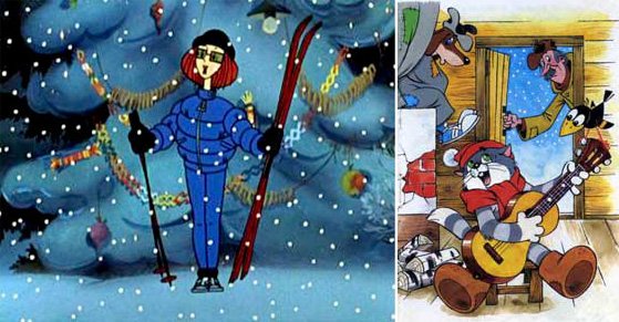 Зима в Простоквашино мультфильм 1984