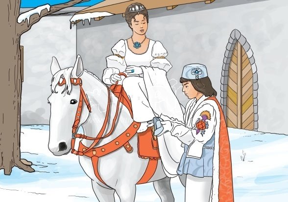 Рисунок к сказке три орешка для Золушки