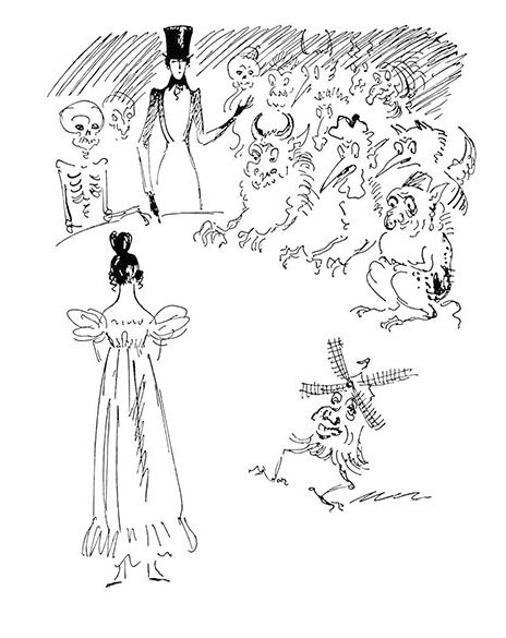 Иллюстрации к роману Евгений Онегин сон Татьяны