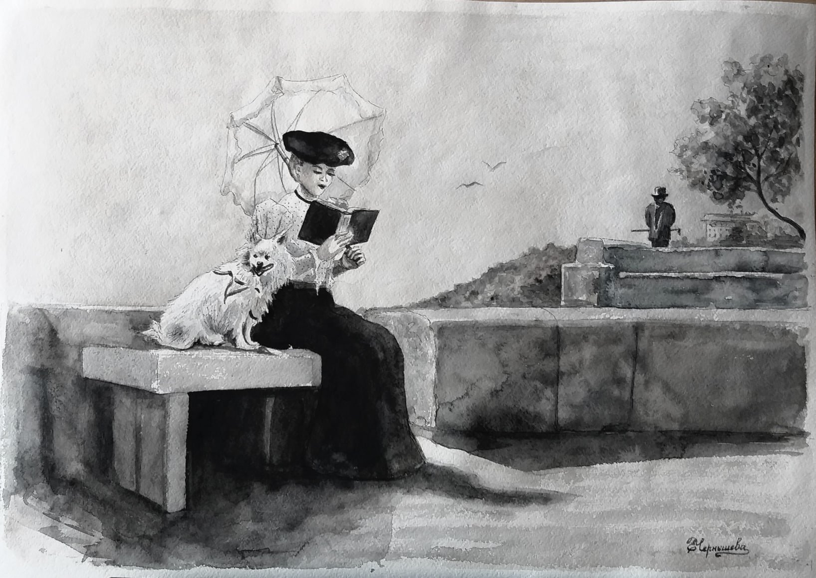 Дама с собачкой Чехов иллюстрации