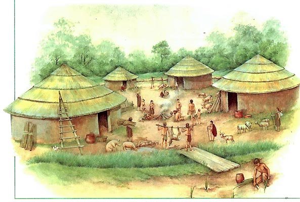 Тростниковые Хижины в древней Индии