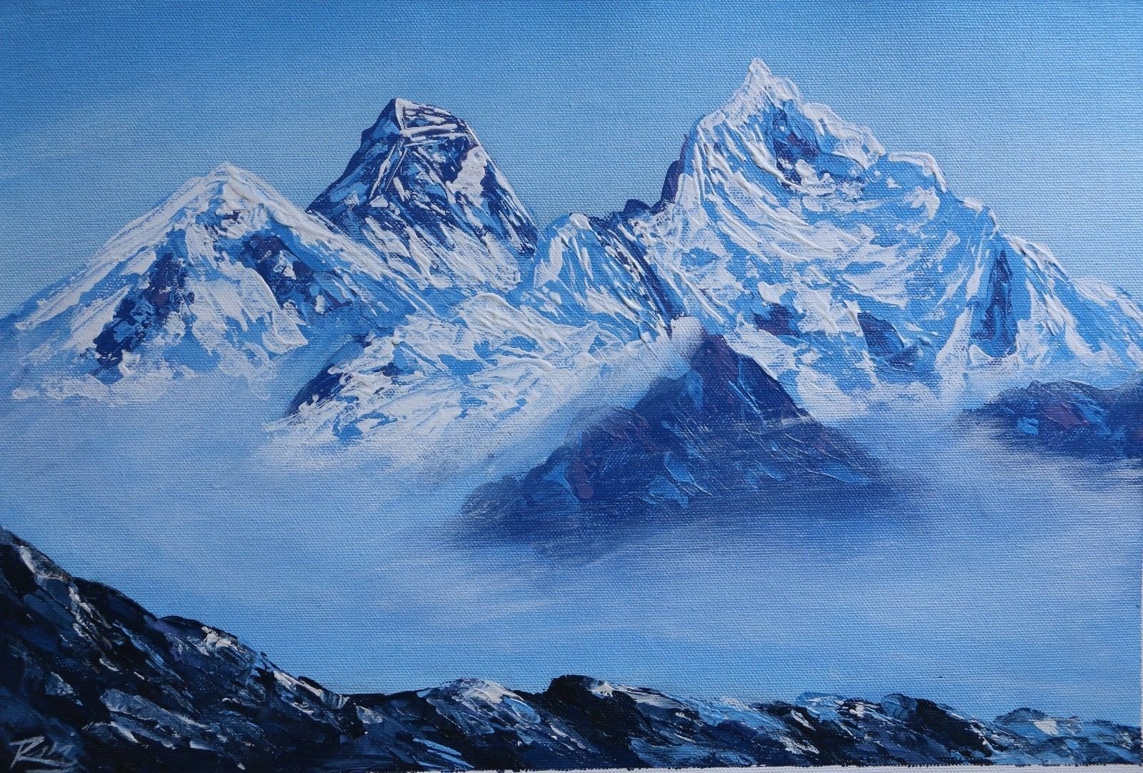 Картина горы Эверест