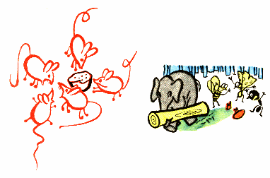 Рисунок к фразеологизму Мышиная возня