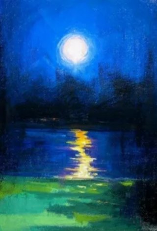 Клод Дебюсси лунный свет иллюстрация