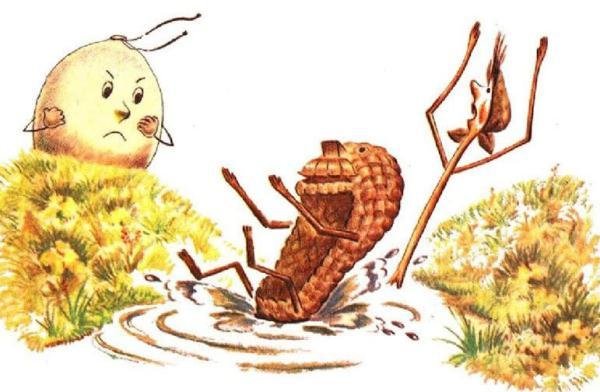 Пузырь соломинка и лапоть сказка