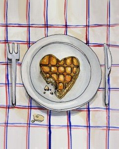 Мария Парр вафельное сердце иллюстрации
