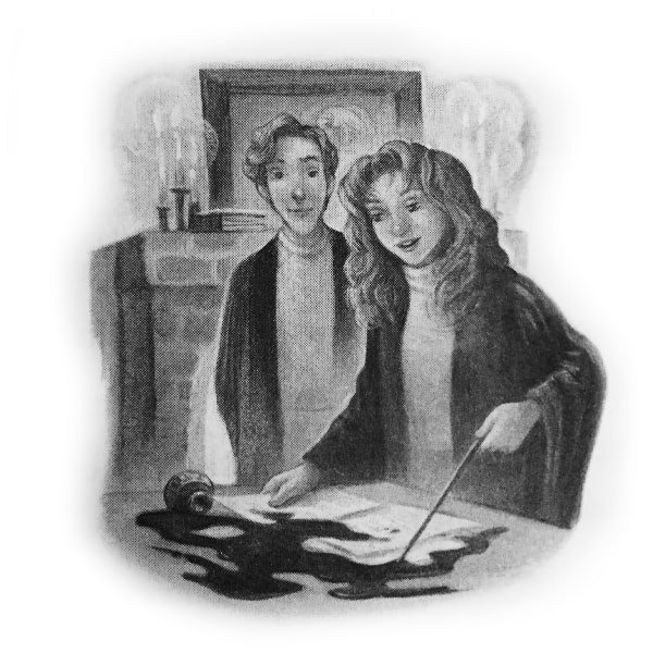 Северус Снейп рисунок Роулинг