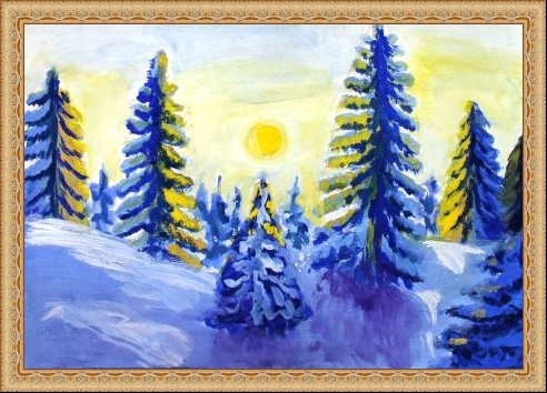 Иллюстрация к стихотворению Чародейкою зимою