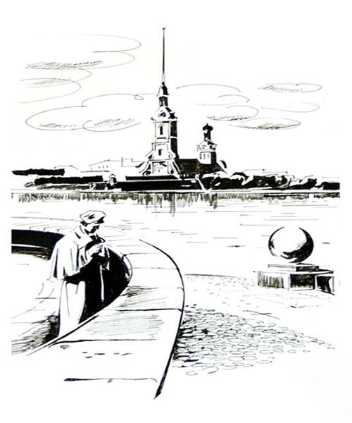 Иллюстрации к роману ф.м. Достоевского "белые ночи".Юрий Чистяков