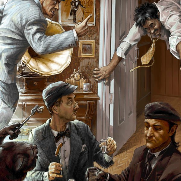 Степа Лиходеев мастер и Маргарита иллюстрации