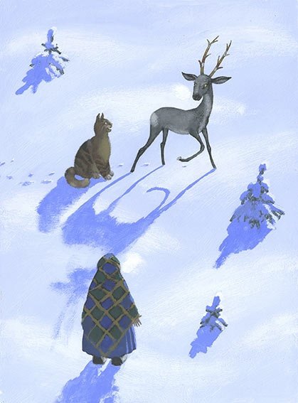 Иллюстратор Михаил Бычков серебряное копытце