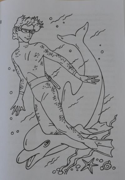 Человек амфибия иллюстрации