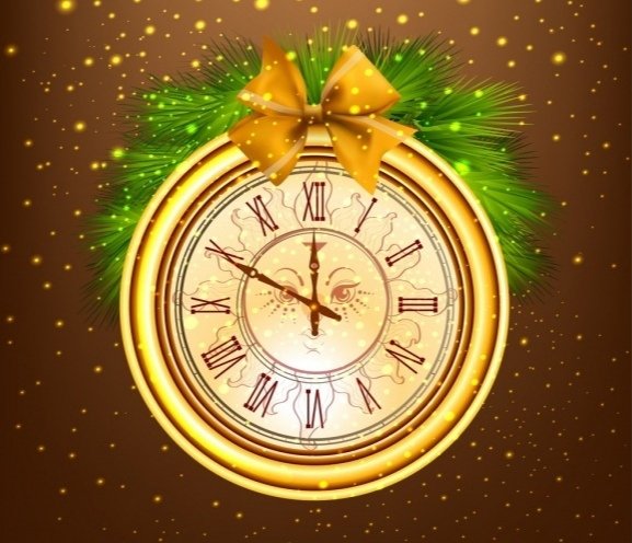 Новогодний циферблат