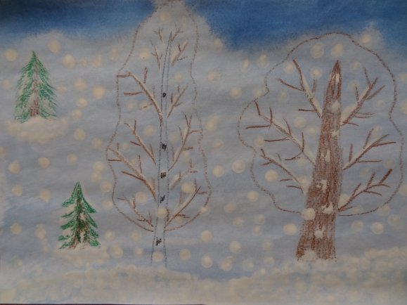 Рисунок Свиридова снег идет