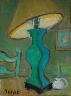 Зеленый кот картина