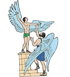 Иллюстрация к мифу о Дедале и Икаре