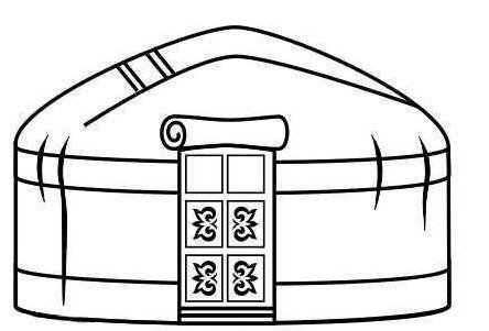 Трафарет Юрты