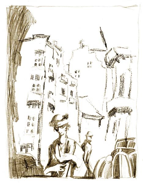 Дары волхвов о Генри иллюстрации карандашом