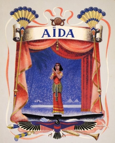 Эскизы к Аиде Верди