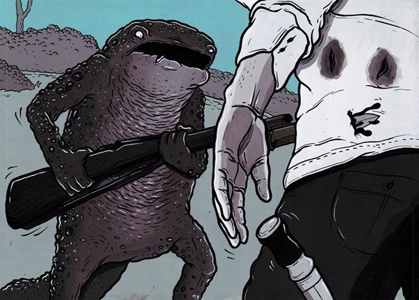 Чапек война с саламандрами