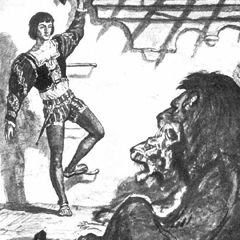 Иллюстрация к балладе перчатка Шиллер