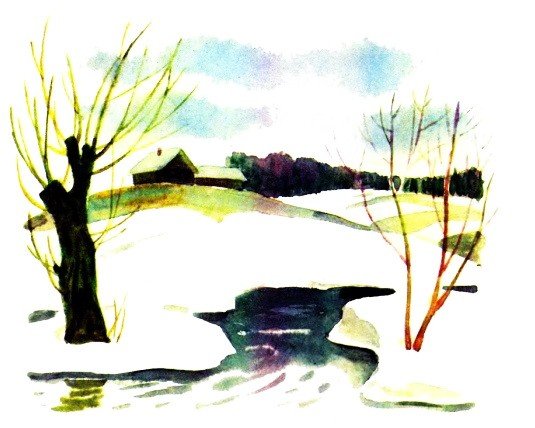 Олег Молчанов художник - Талая вода