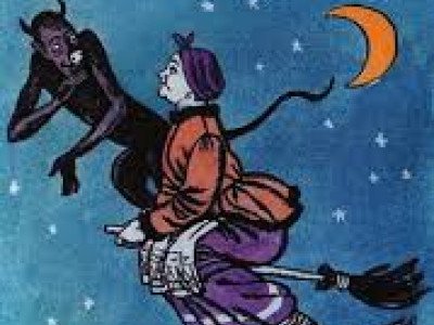 Солоха ночь перед Рождеством иллюстрация