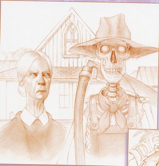 Благие знамения иллюстрации пола Кидби